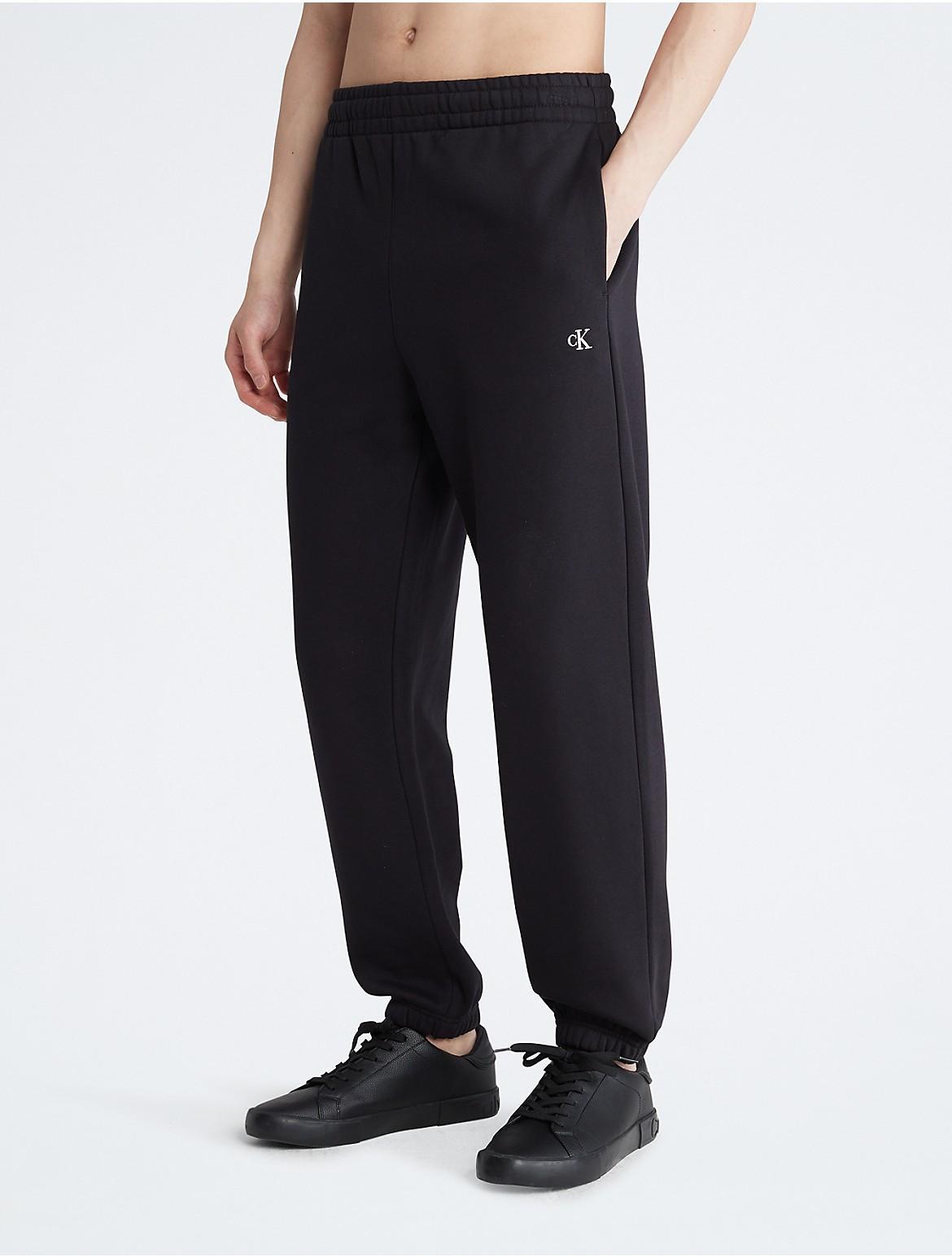 Calvin Klein Mens Archive Logo Fleece Joggers - Black - XL Product Image