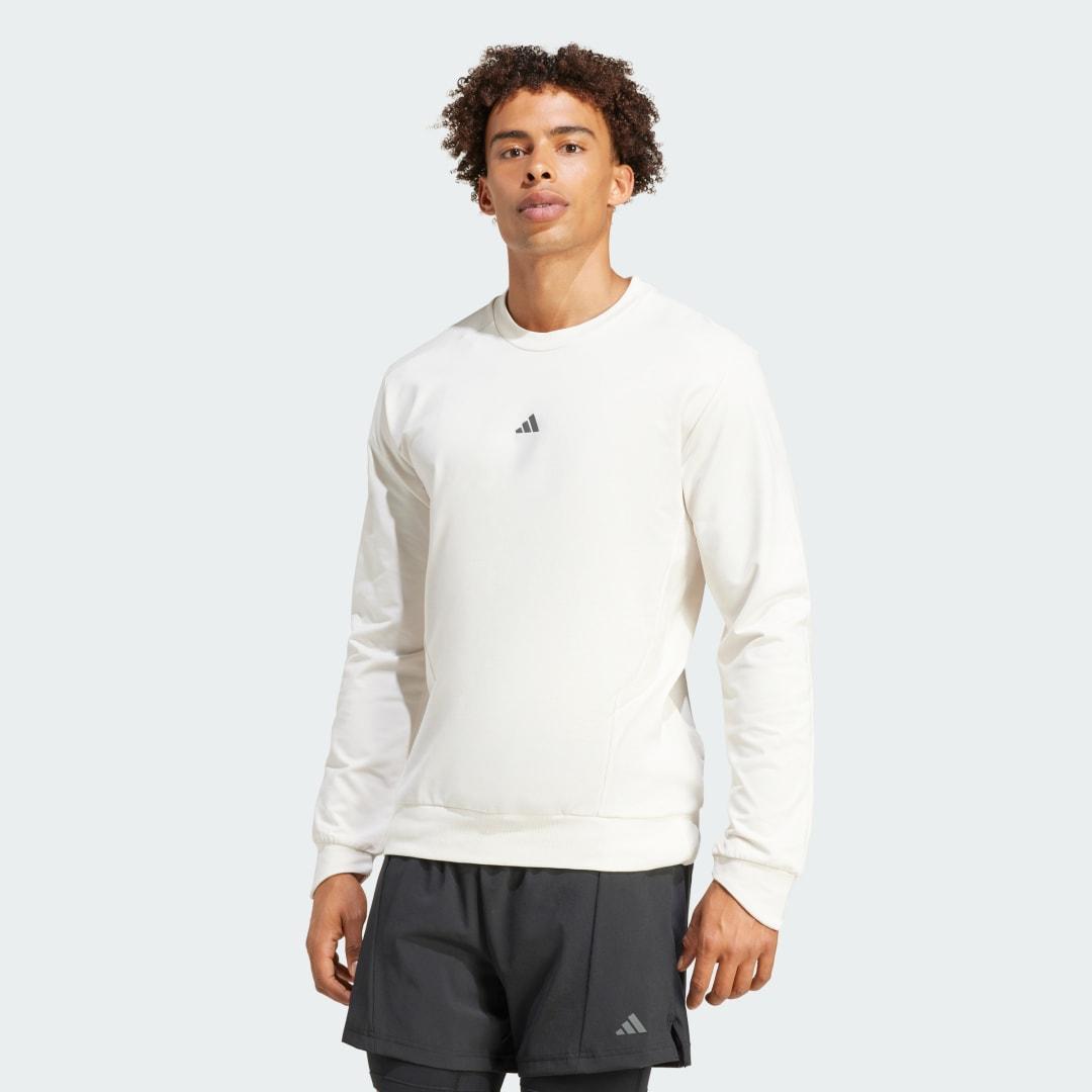 adidas Yoga Crewneck Sweatshirt Shadow Fig S Mens Product Image