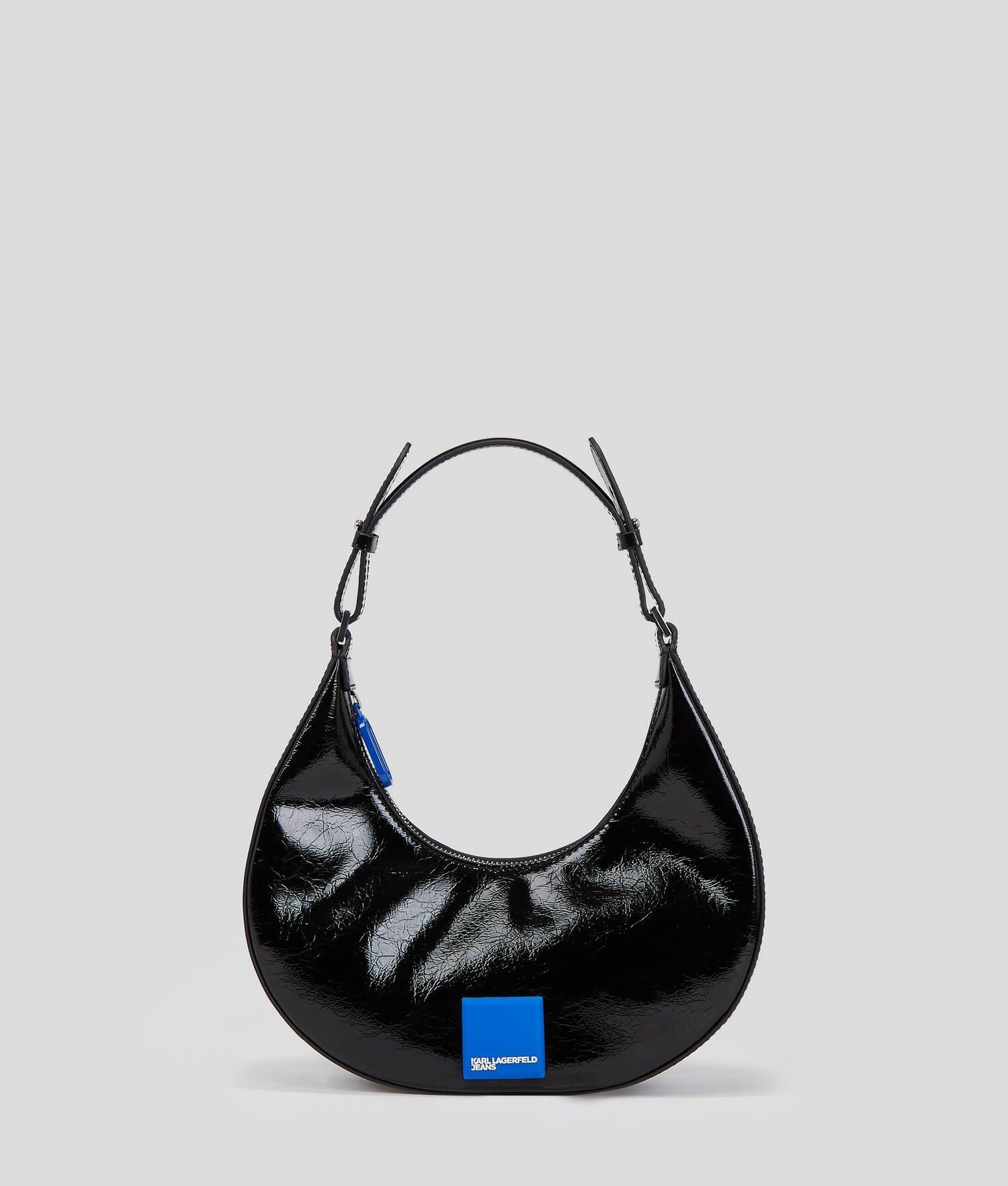 KLJ SMALL SHINY HALF-MOON SHOULDER BAG Product Image