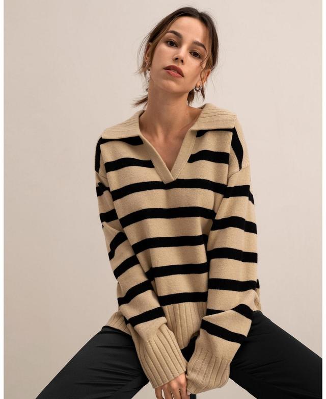 Lilysilk Womens The Gilly Stripe Sweater for Women Product Image