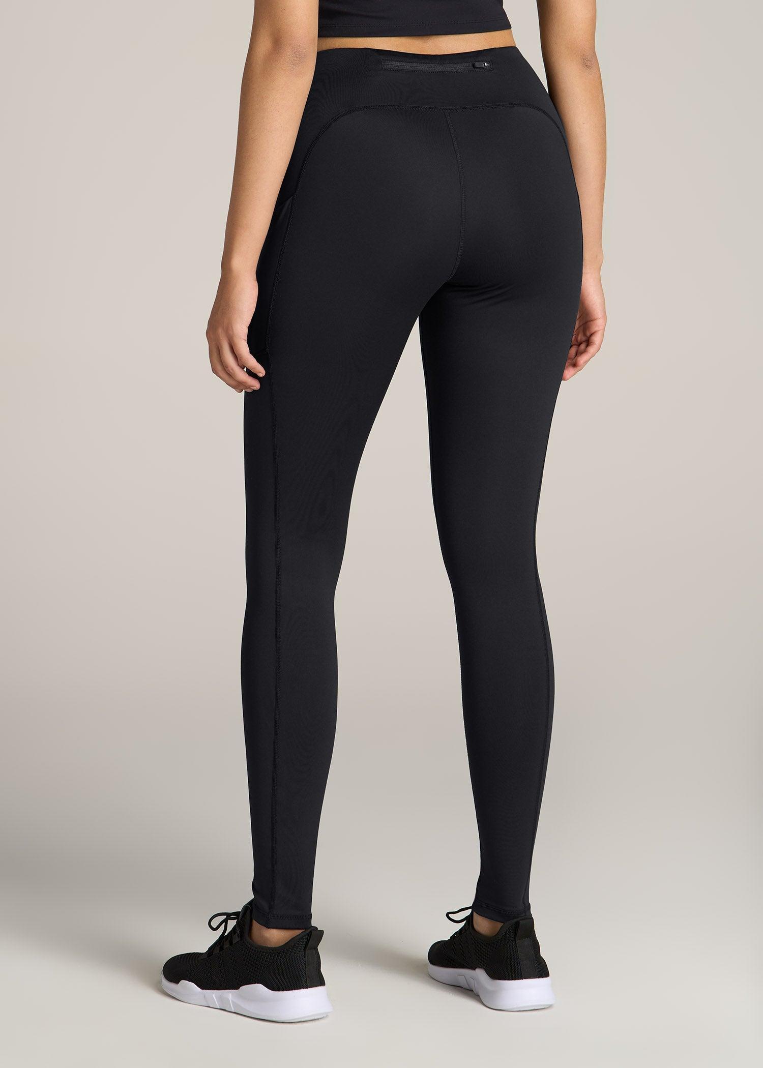 Women's Active Tall Leggings with Pockets in Black Female Product Image