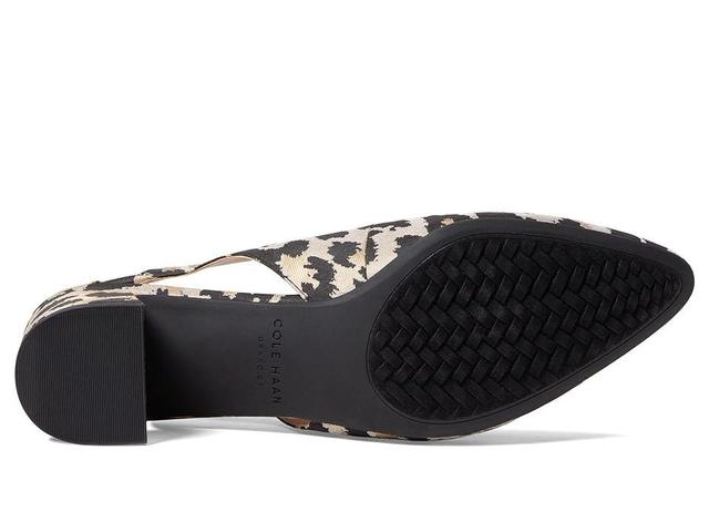 Cole Haan The Go-To Slingback Pump 45 mm (Leopard Suede) Women's Shoes Product Image