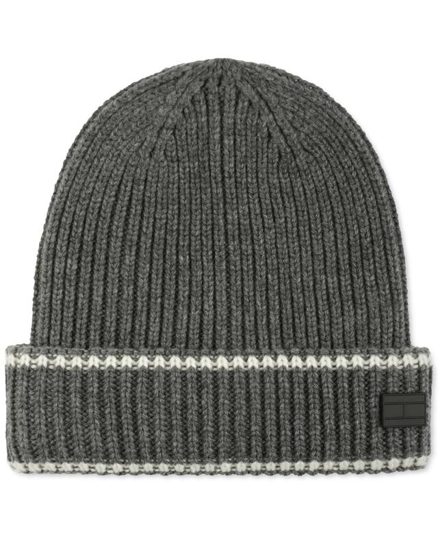 Tommy Hilfiger Mens Varsity Patch Ribbed Cuff Hat Product Image