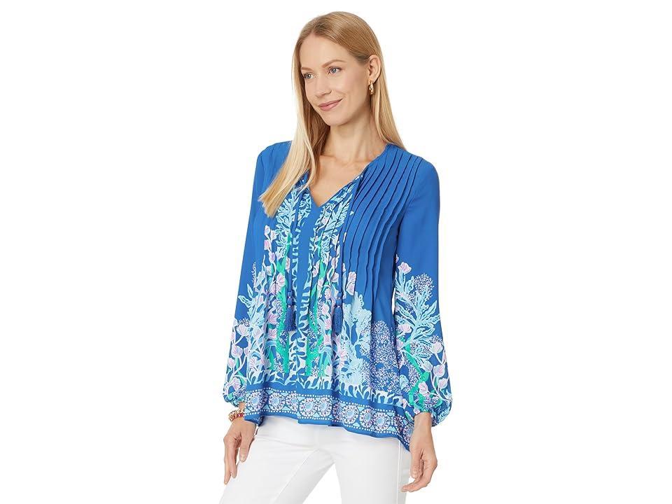 Lilly Pulitzer Marilina Long Sleeve Tuni (Barton Seacret Escape Engineered Tunic) Women's Clothing Product Image