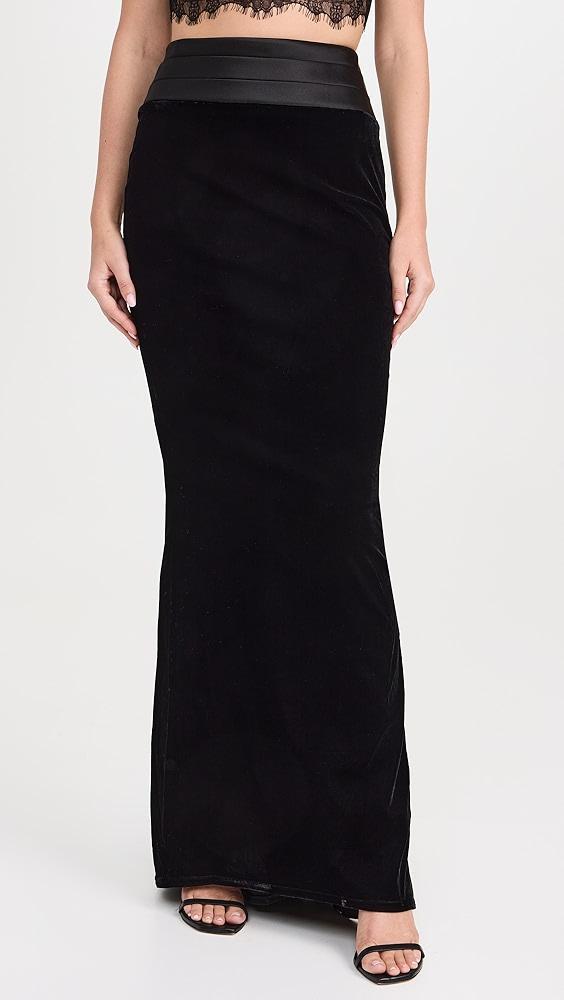 Retrofête Flora Velvet Skirt | Shopbop Product Image