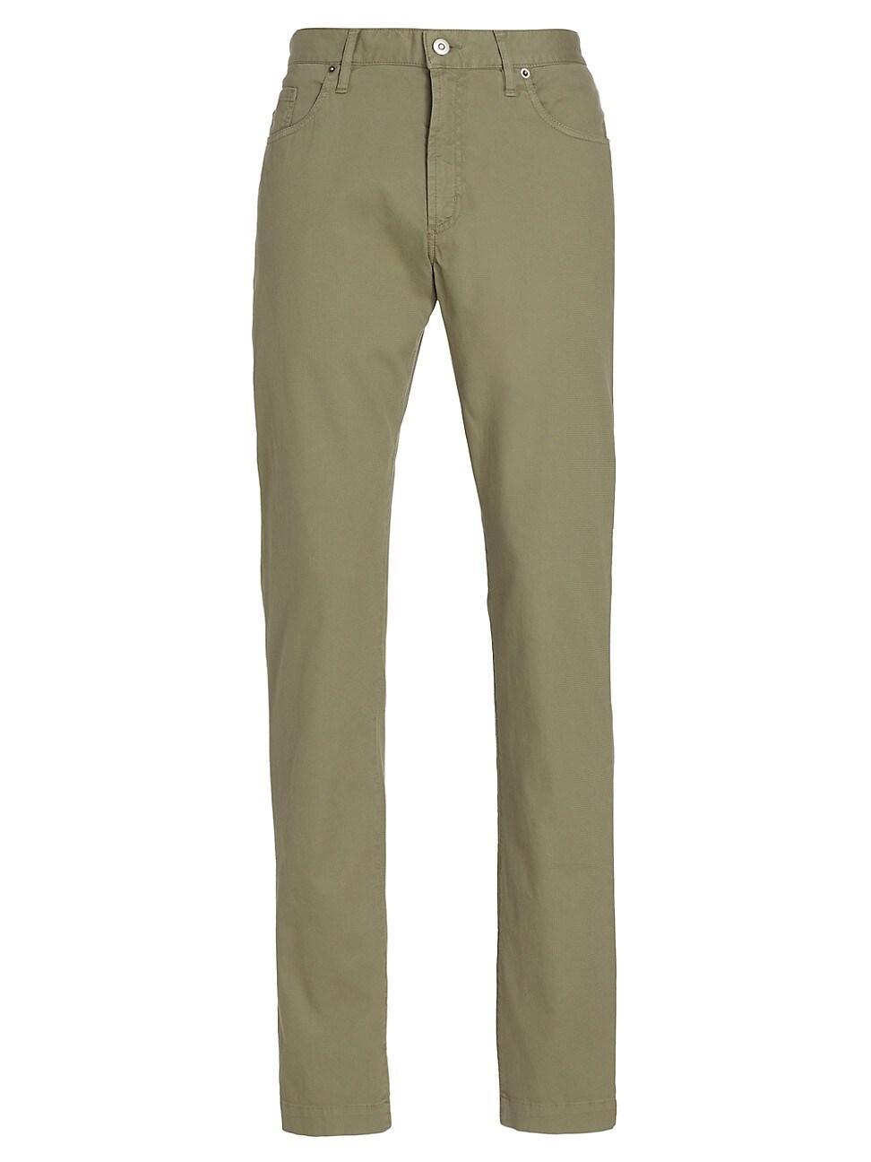 Mens Slim-Fit Cotton Pants Product Image