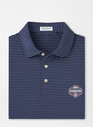 Peter Millar Mens UConn National Champion Hemlock Performance Jersey Polo | Color: Navy | Size: XXL Product Image