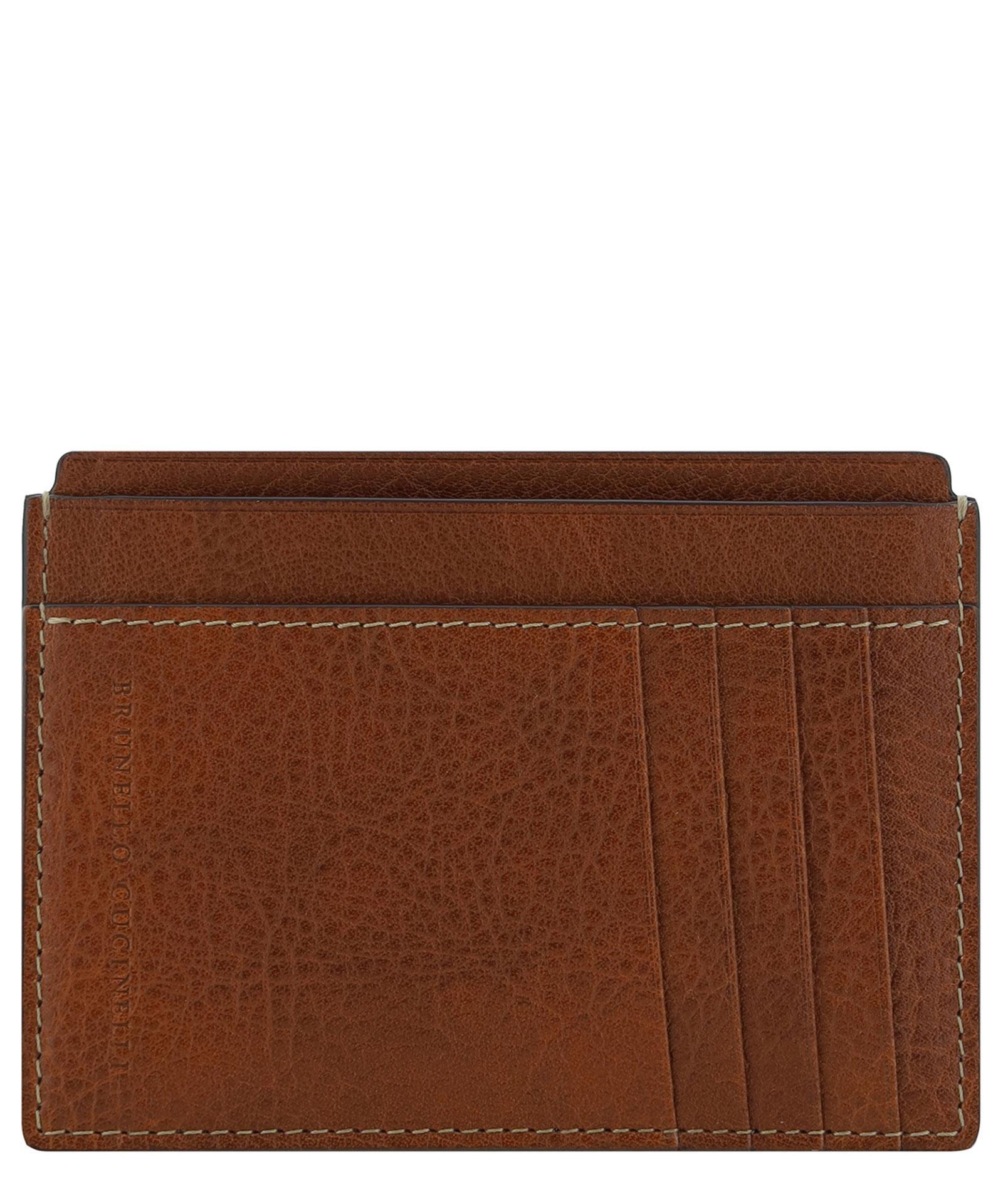 Credit Card Holder In Brown Product Image