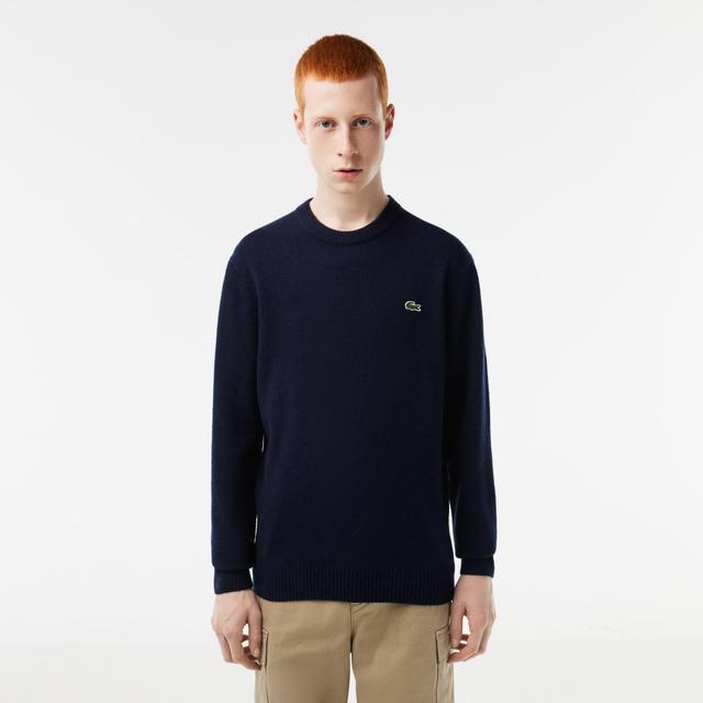 Men's Crew Neck Wool Sweater Product Image