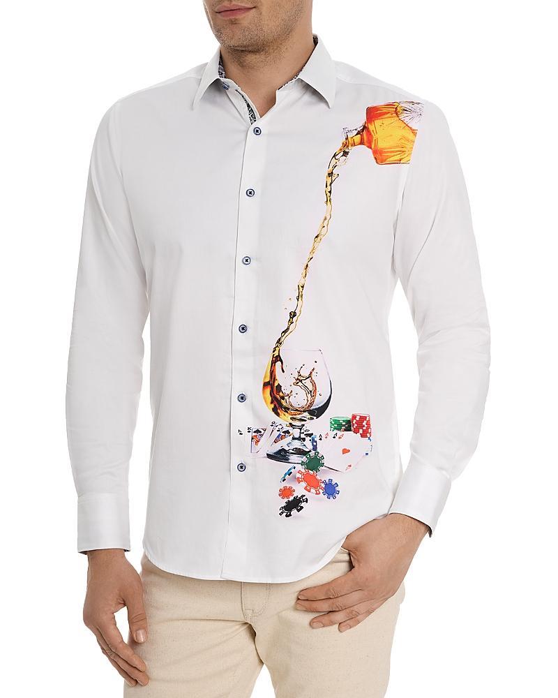 Mens All-In Graphic Cotton-Blend Shirt Product Image