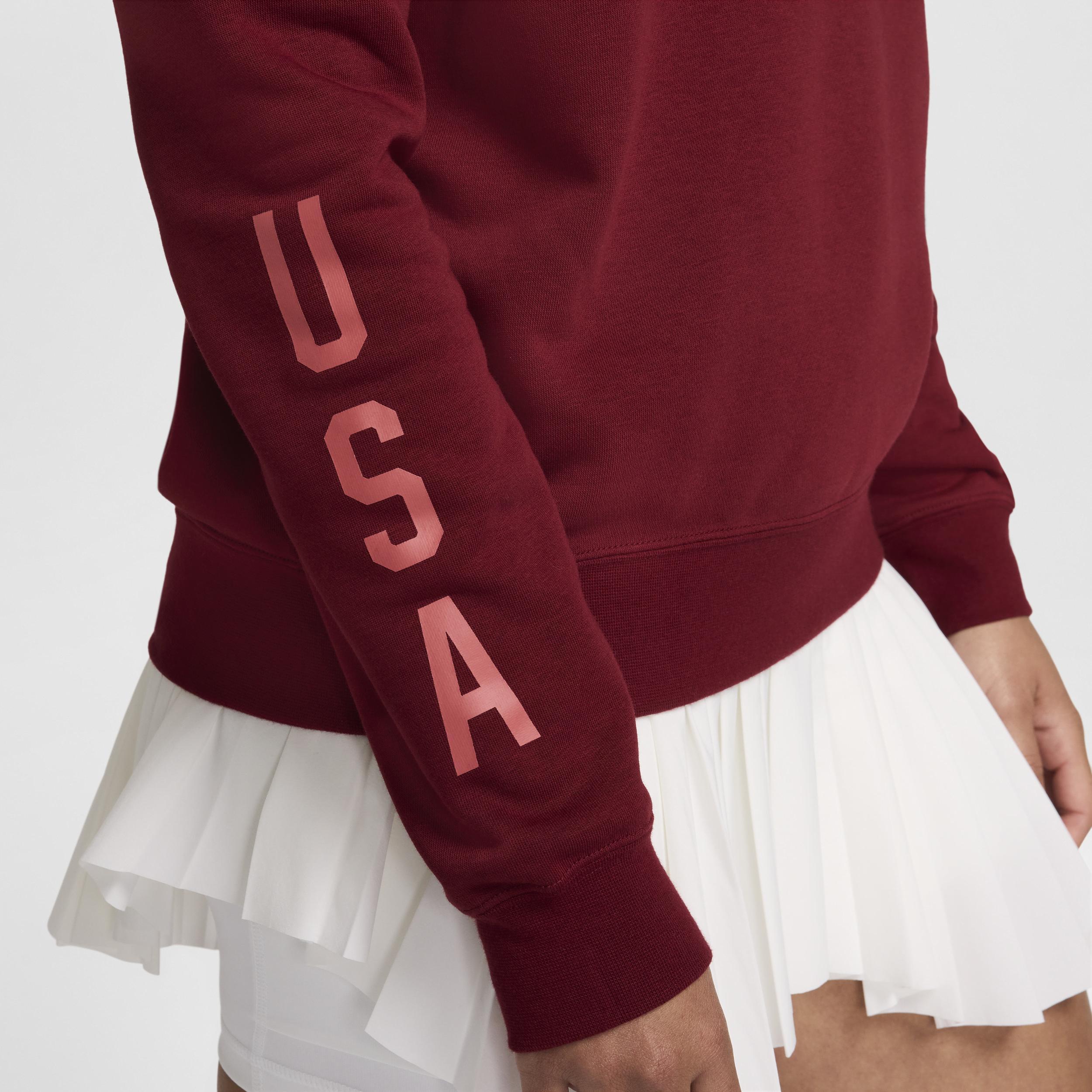 USMNT Club Fleece Nike Women's Soccer Crew-Neck Sweatshirt Product Image