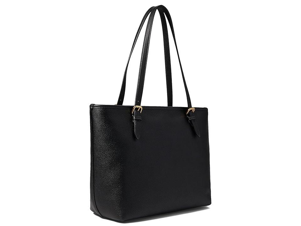 COACH Taylor Pebbled Leather Gold Tone Tote Bag - Eureka Shopping