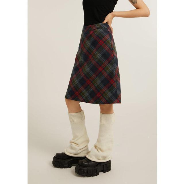 RTK (W) No. 3170 WOOLEN DIAMOND PLAID SKIRT Product Image