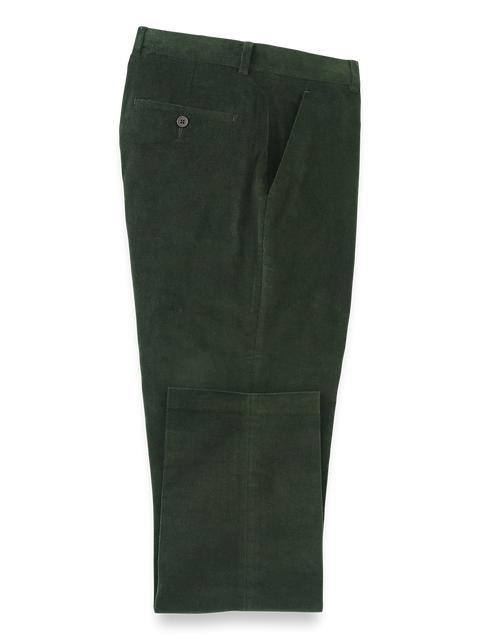 Cotton Stretch Corduroy Pants - Forest Green Product Image