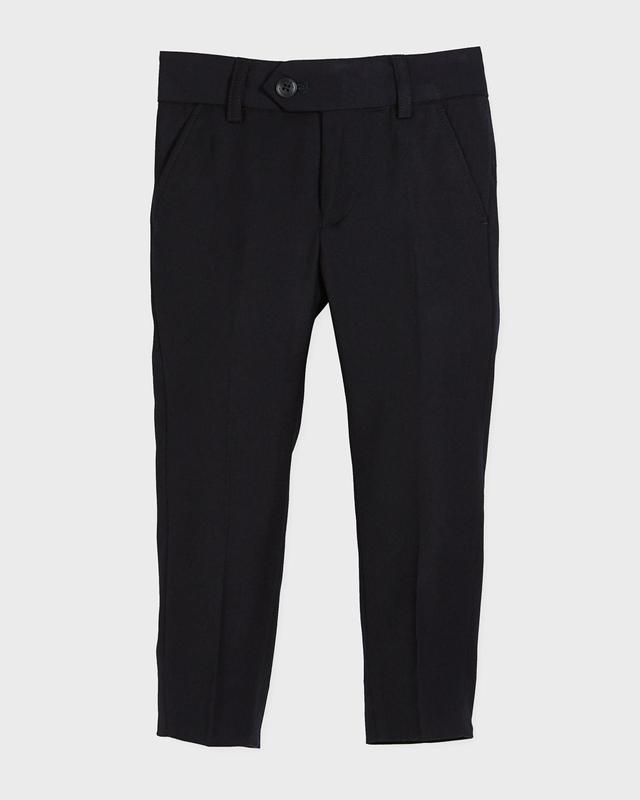 Straight-Leg Suit Pants, Navy Product Image