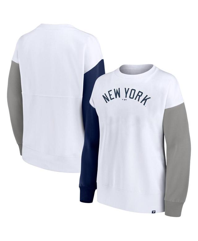 Fanatics Womens White New York Yankees Series Pullover Sweatshirt - White Product Image