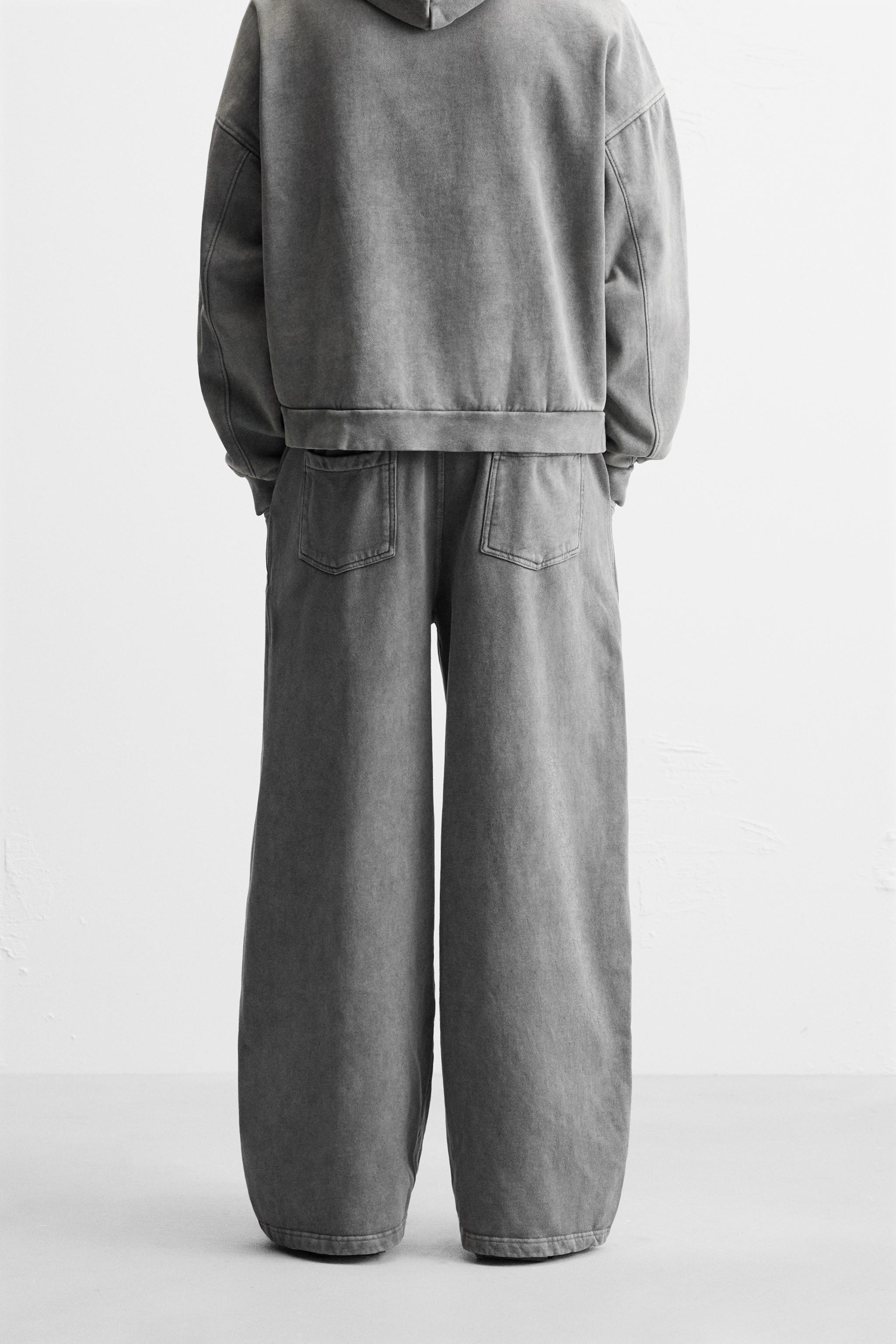 WIDE FIT WASHED JOGGER PANTS Product Image