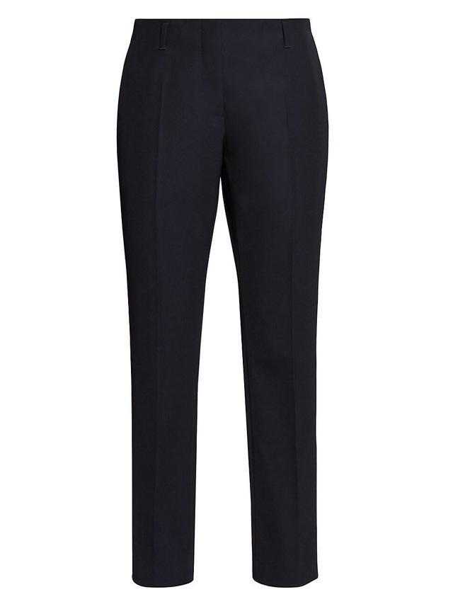 Womens Wool-Blend Straight-Leg Pants Product Image