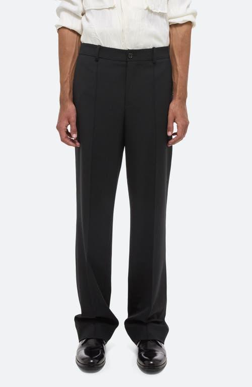 Mens Wool-Blend Relaxed-Fit Trousers Product Image