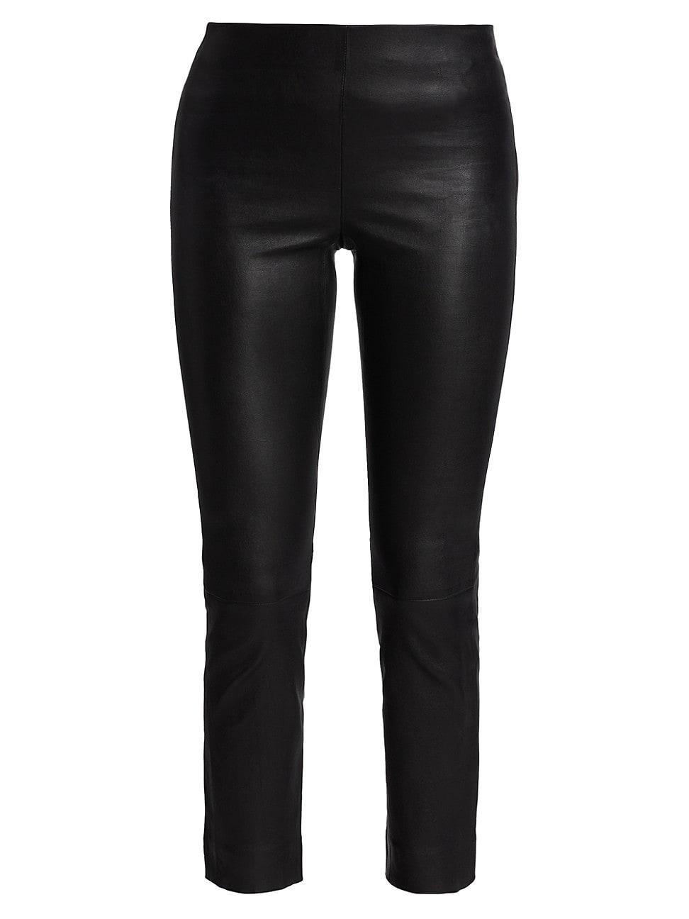 Vince Leather Crop Leggings Product Image