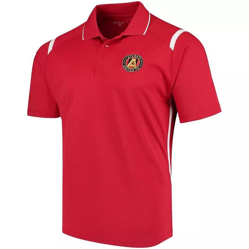 Mens Antigua Red/White Atlanta United FC Merit Polo Product Image