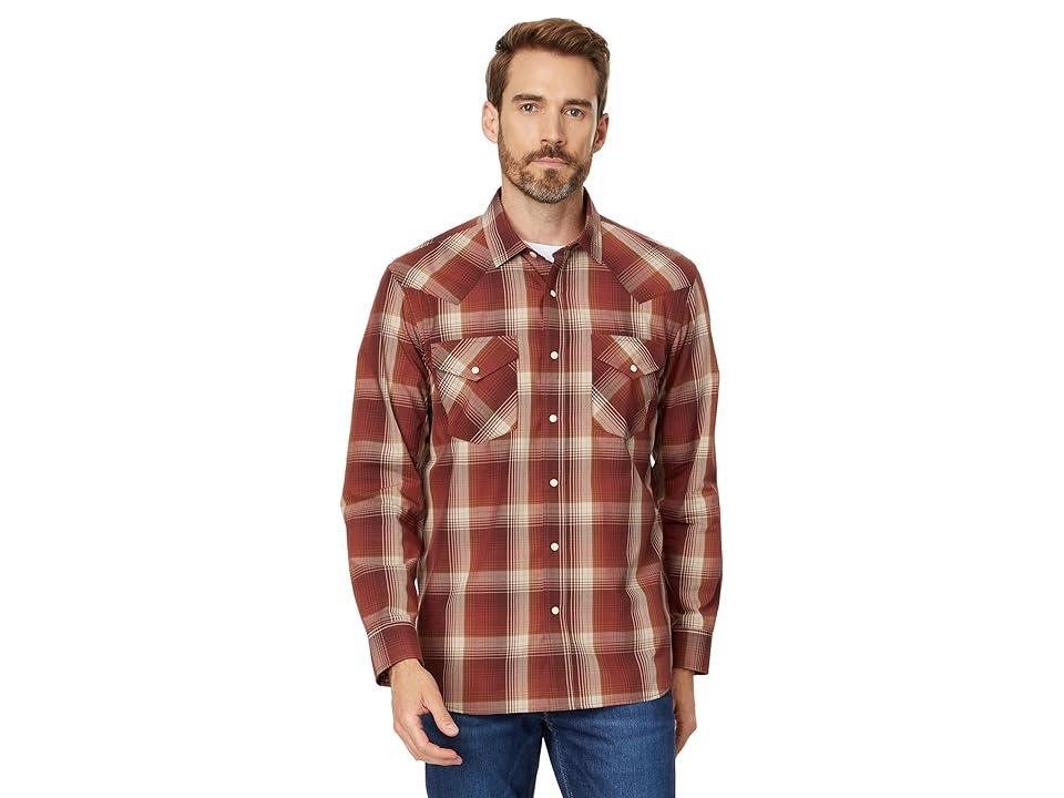 Pendleton Frontier Shirt - Long-Sleeve (Rusty /Tan Plaid) Men's Jacket Product Image