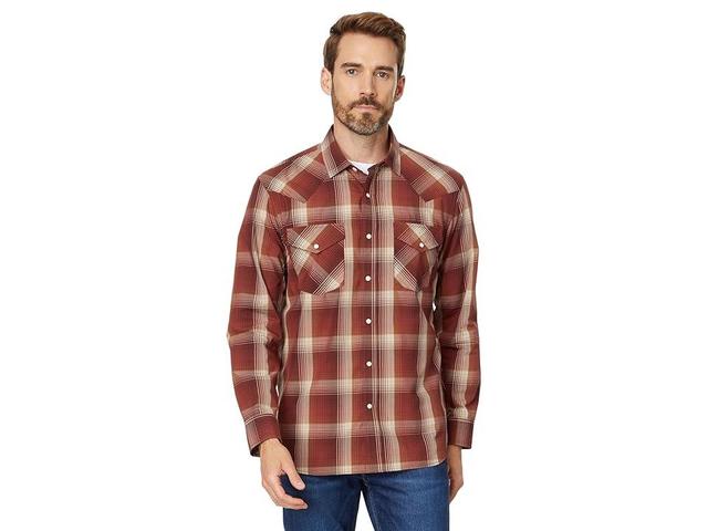 Pendleton Frontier Shirt - Long-Sleeve (Rusty /Tan Plaid) Men's Jacket Product Image