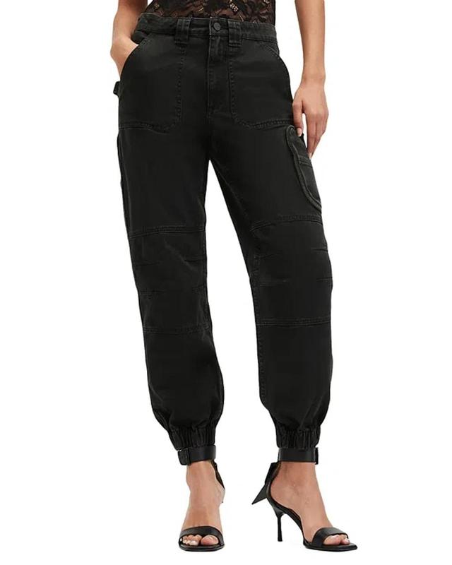 Florence Jogger Pants In Washed Black Product Image