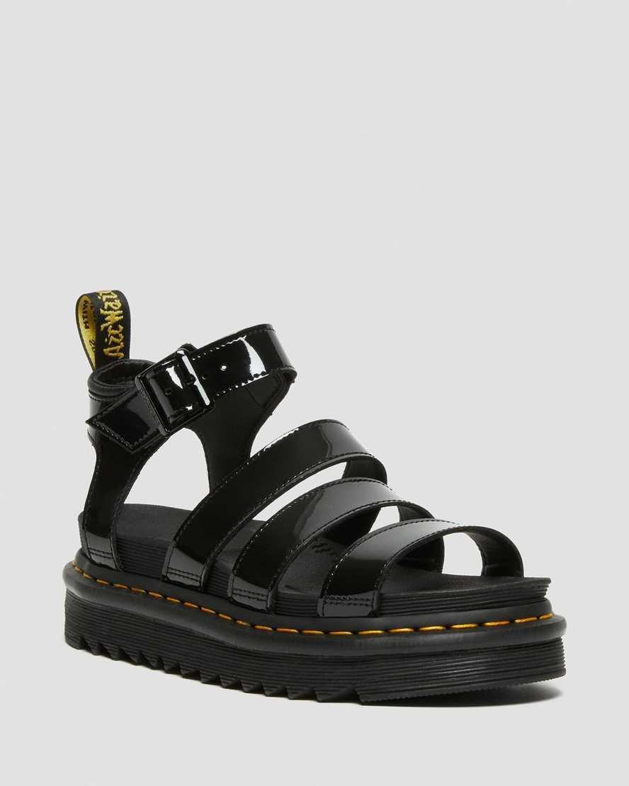 Blaire Patent Leather Strap Sandals Product Image