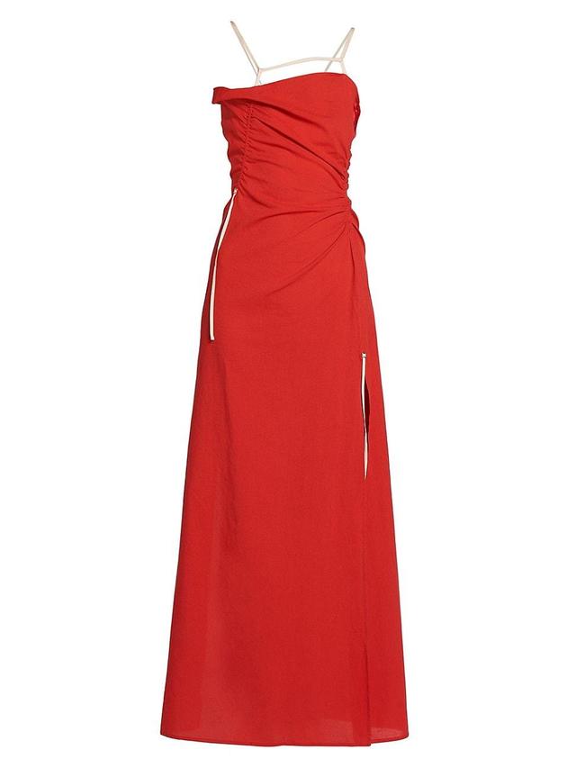 Womens Gaua Sleeveless Ruched Maxi Dress Product Image