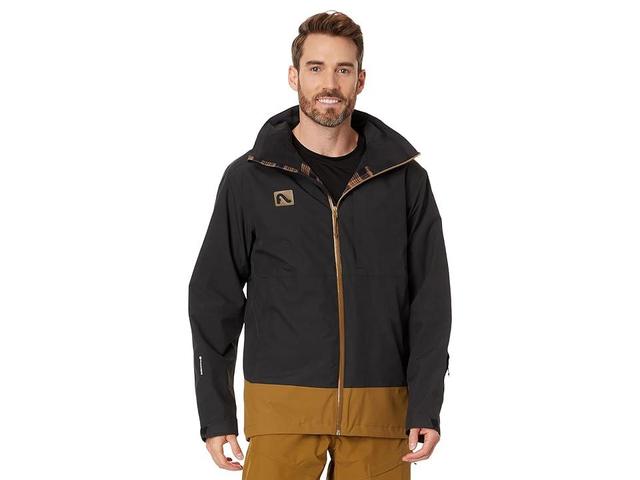 Flylow Dante Jacket (Black/Rye) Men's Clothing Product Image