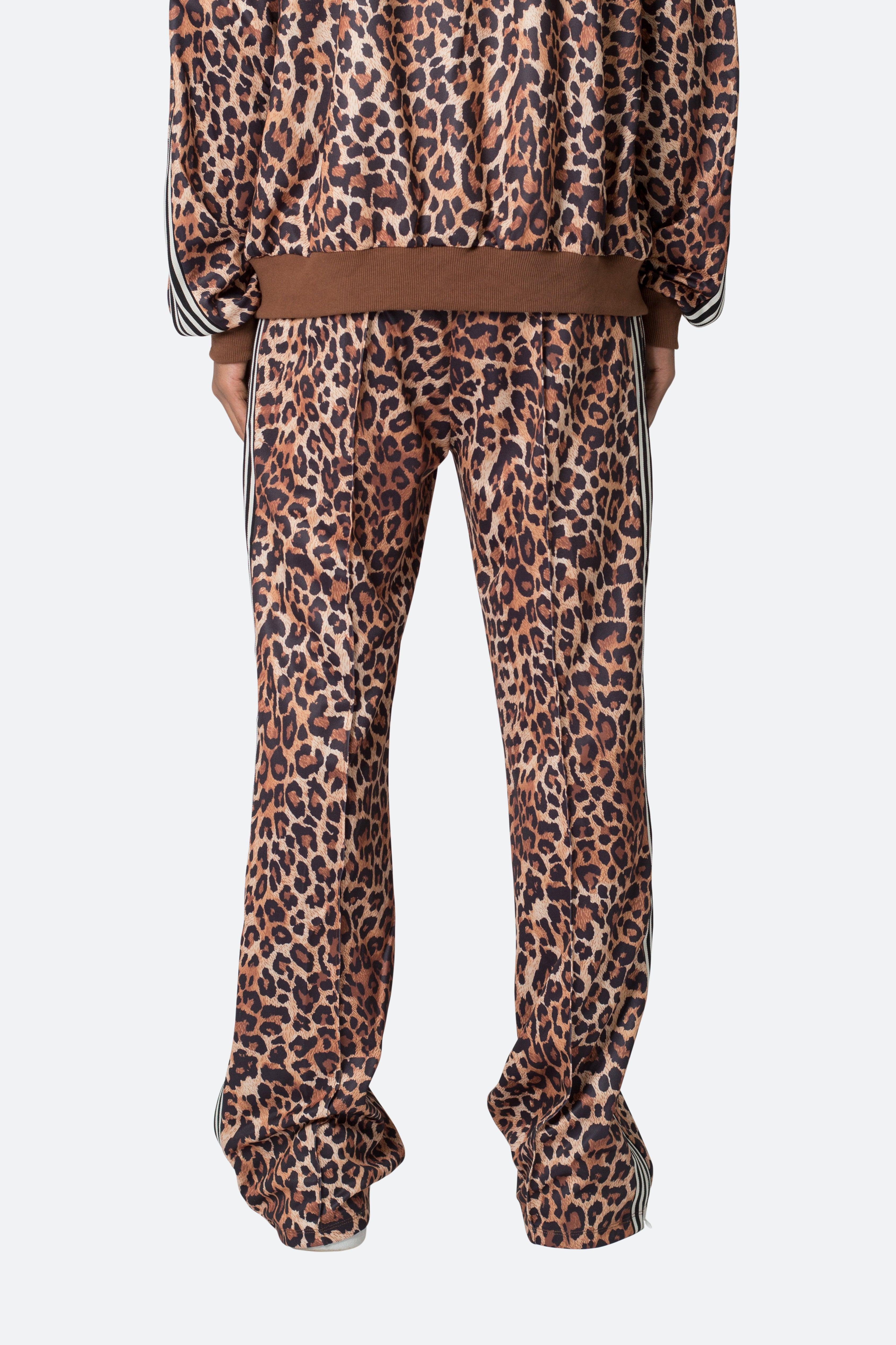 Leopard Track Pants - Leopard Print Product Image