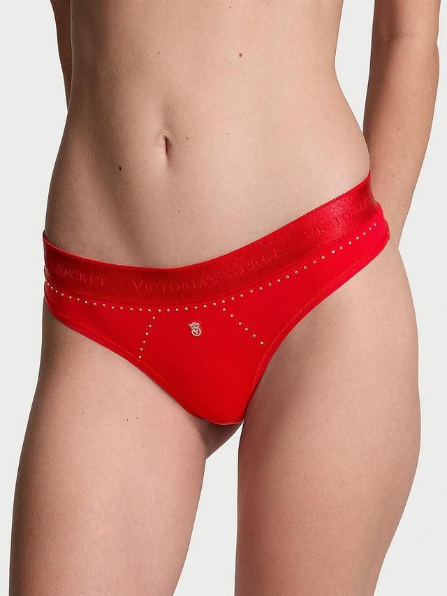 Logo Micro Shine Thong Panty Product Image