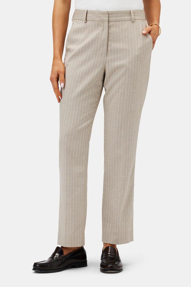 Taper Trouser - San Diego Stripe Natural Product Image