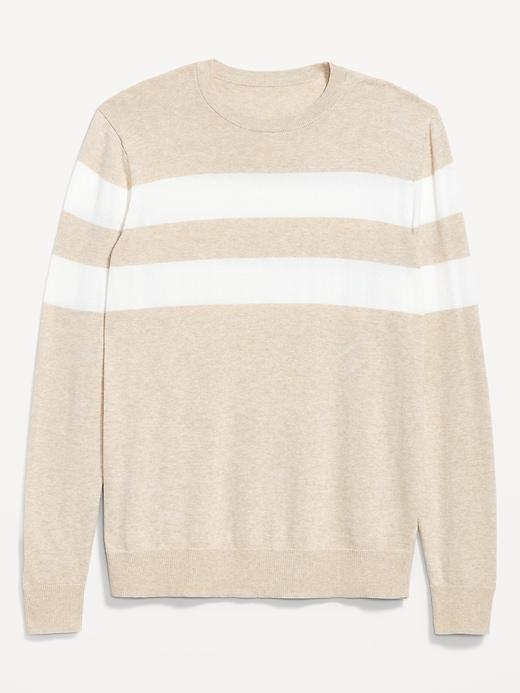 Striped Crew-Neck Sweater Product Image