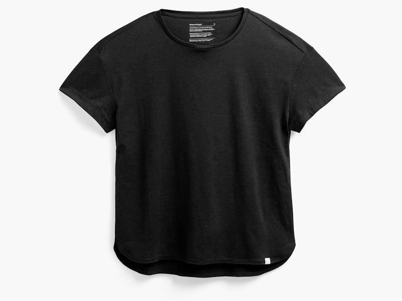 Black Women's Composite Merino Boxy Tee Product Image