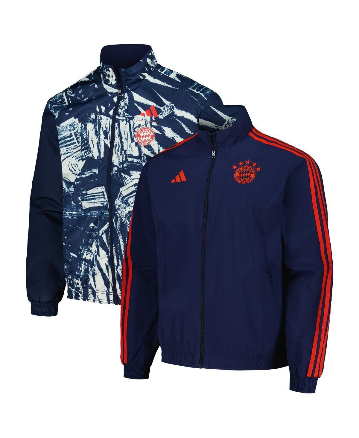 Mens adidas Blue Bayern Munich 2023/24 Reversible Anthem Full-Zip Jacket Product Image