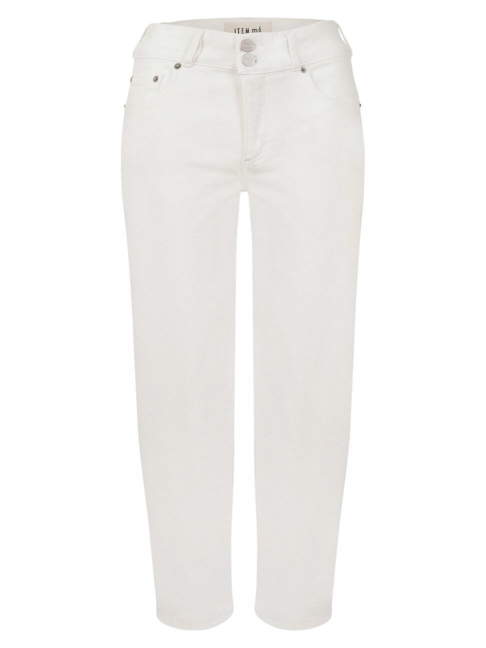 Womens Cropped High Rise Denim Product Image