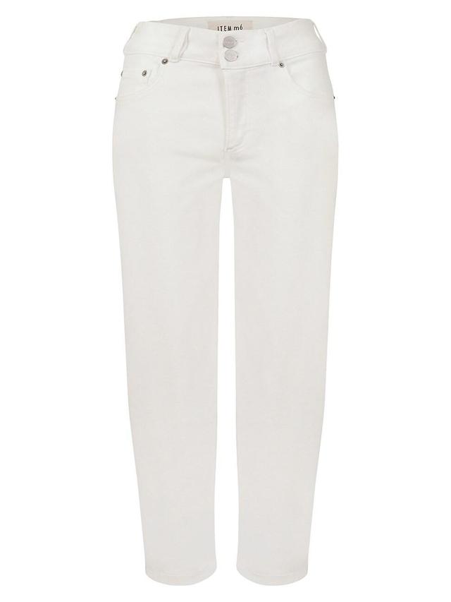 Womens Cropped High Rise Denim Product Image