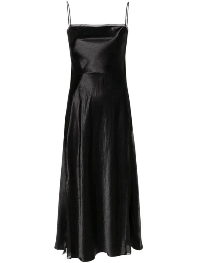 Mixed Media Slipdress In Black Product Image