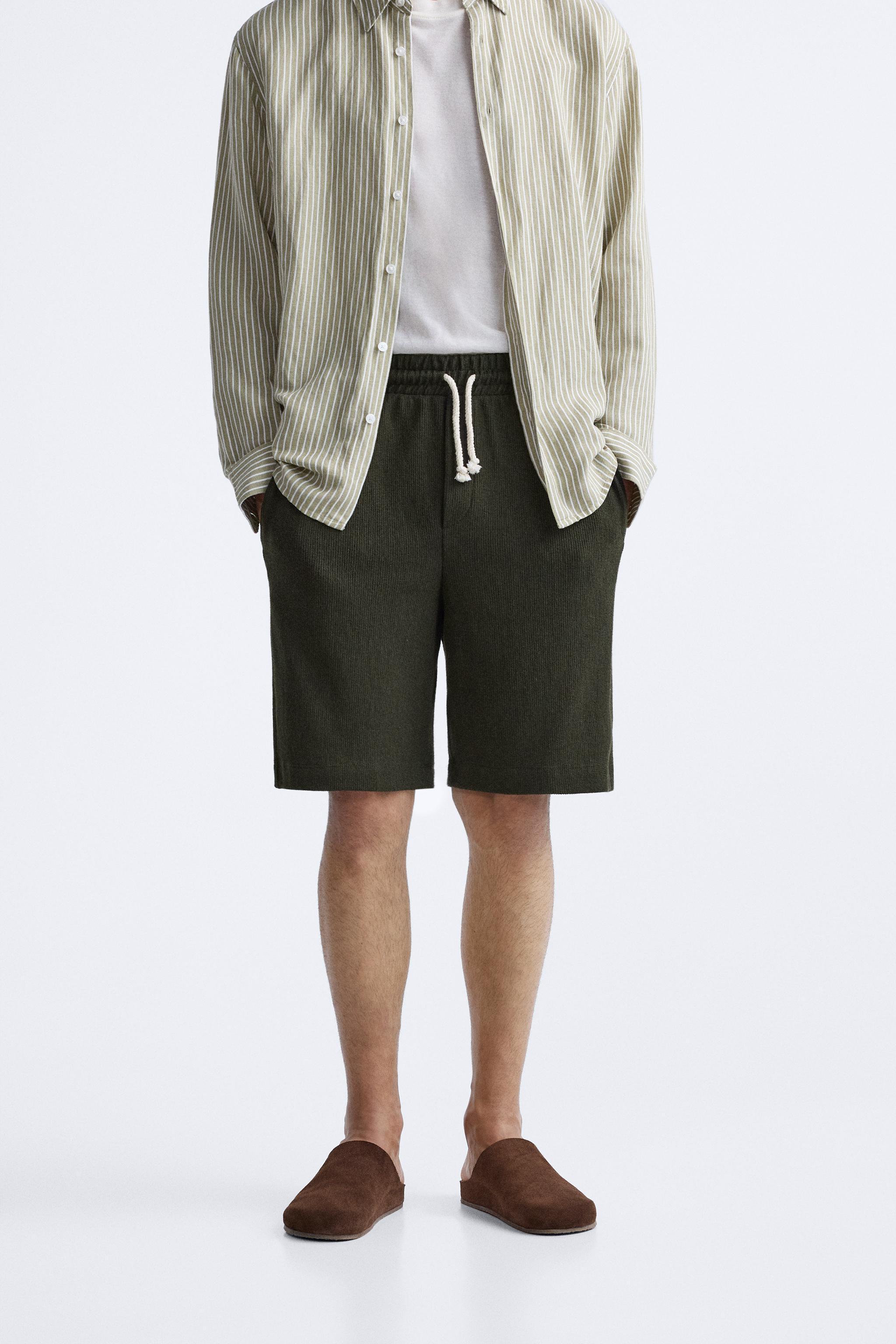 TEXTURED JOGGER SHORTS Product Image