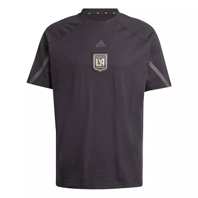 Mens adidas Black LAFC 2024 Travel Raglan T-Shirt Product Image