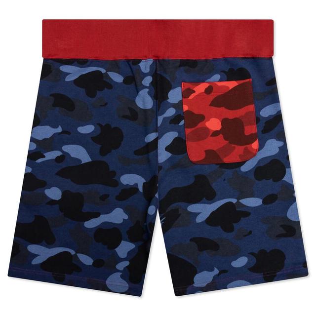 Crazy Camo Shark Sweat Shorts - Purple Male Product Image