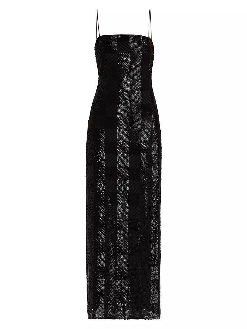 Verlo Beaded Column Gown Product Image