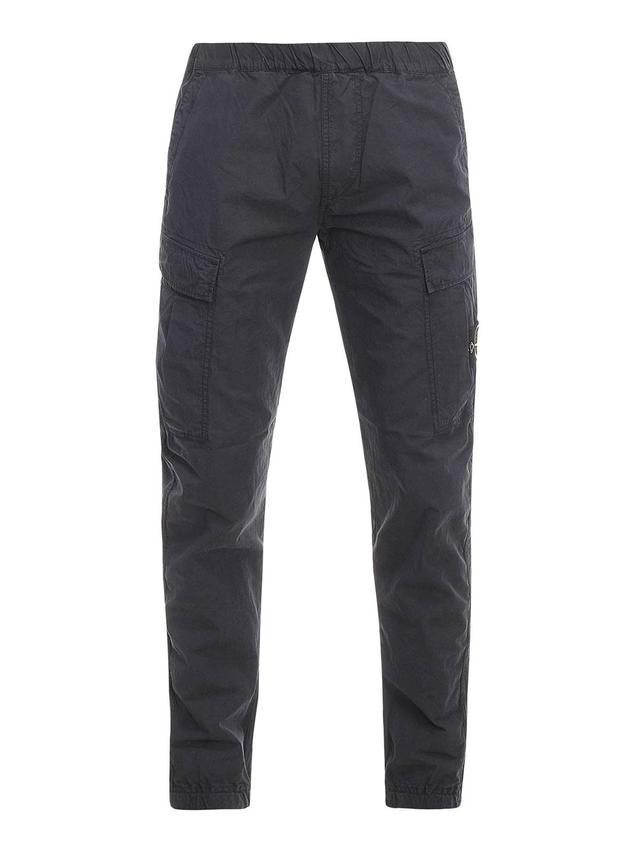 Cotton Cargo Trousers In Musk Product Image