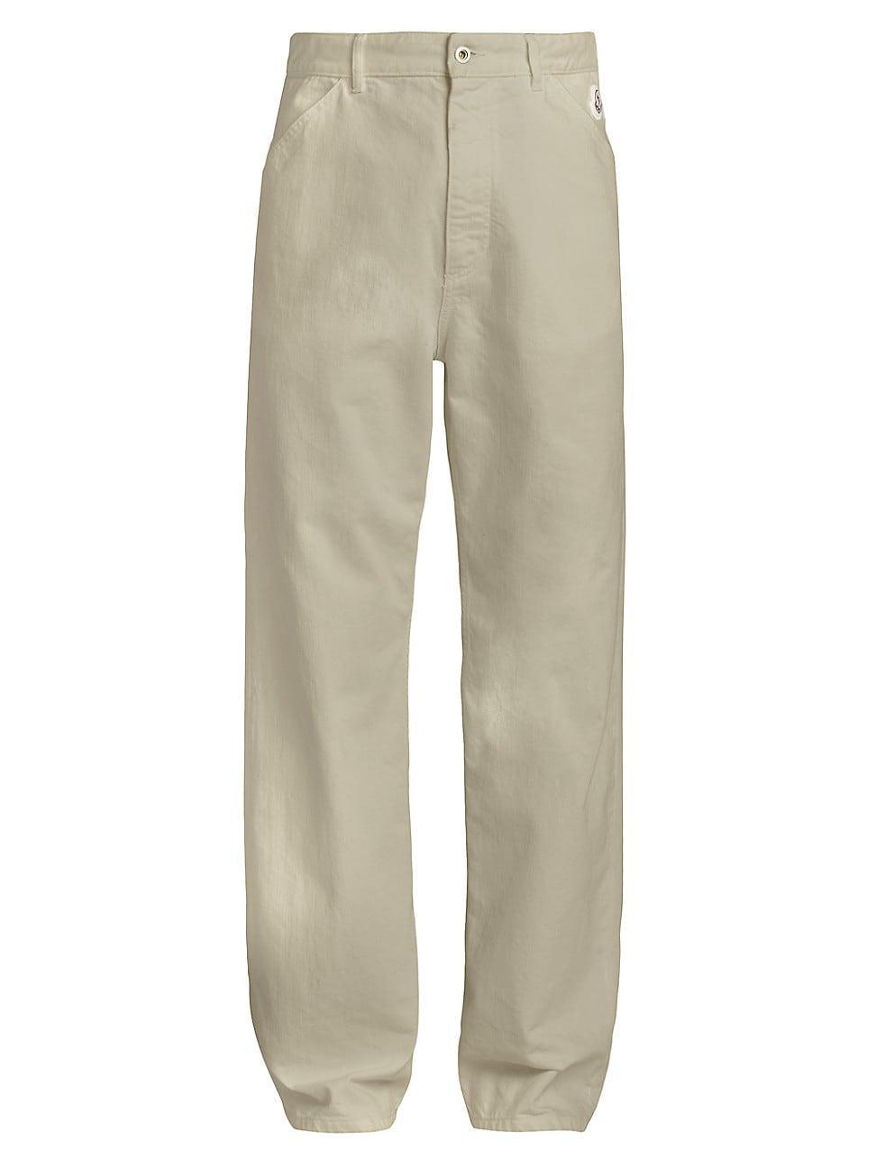 Mens Wide-Leg Cotton Pants Product Image