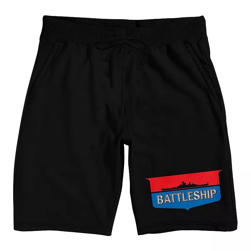 Mens Battleship Shield Logo Sleep Shorts Product Image