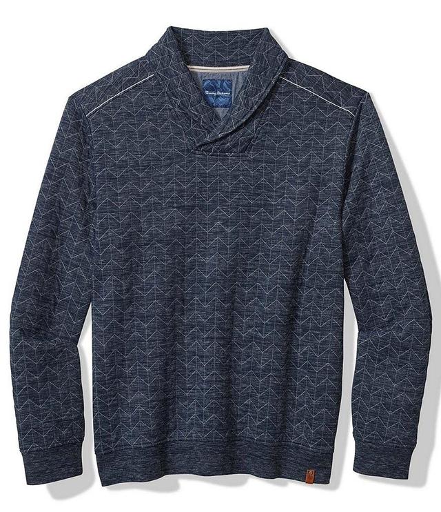 Tommy Bahama Cobble Hill Shawl Quilted Double-Knit Sweatshirt Product Image