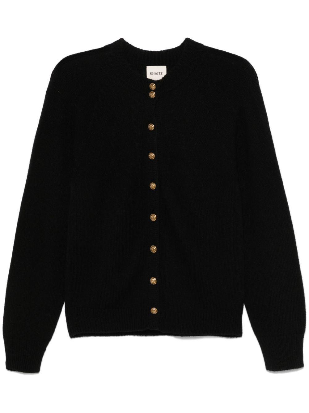 KHAITE Ambre Cardigan In Black Product Image