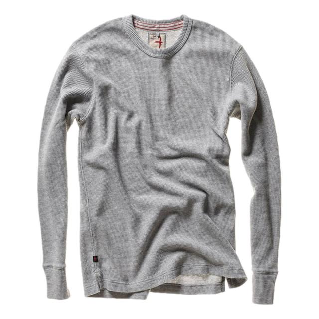 Bi-Waffle Crew Pale Grey Product Image